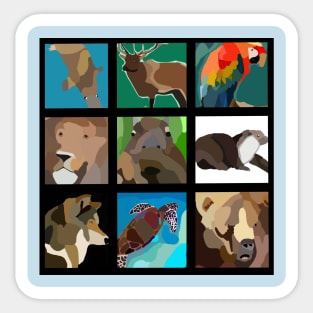 Animal Art Sticker